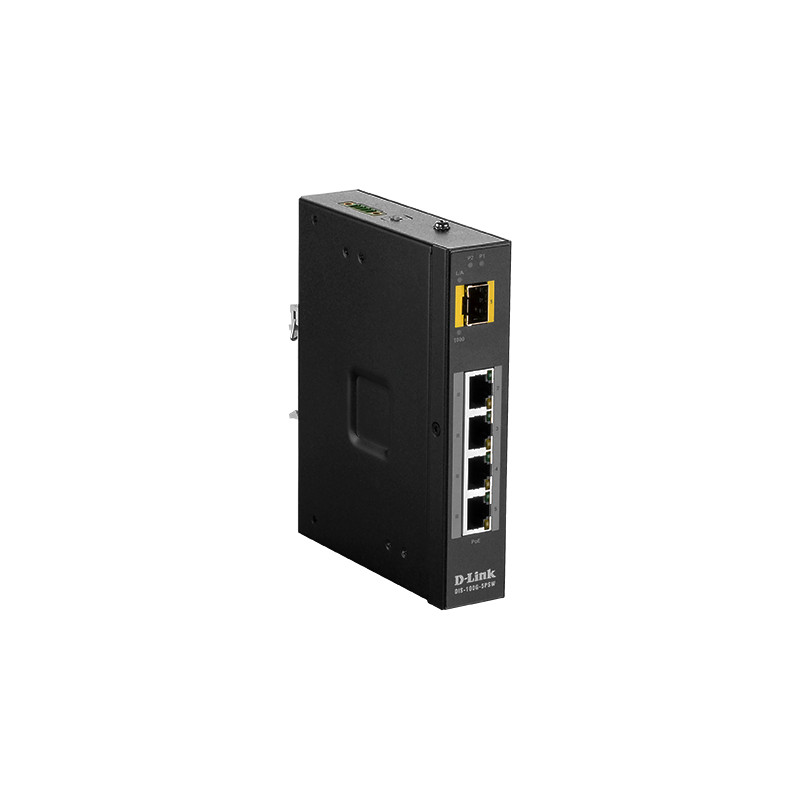 D-Link DIS-100G-5PSW Industrial Gigabit Unmanaged PoE Switch with SFP slot