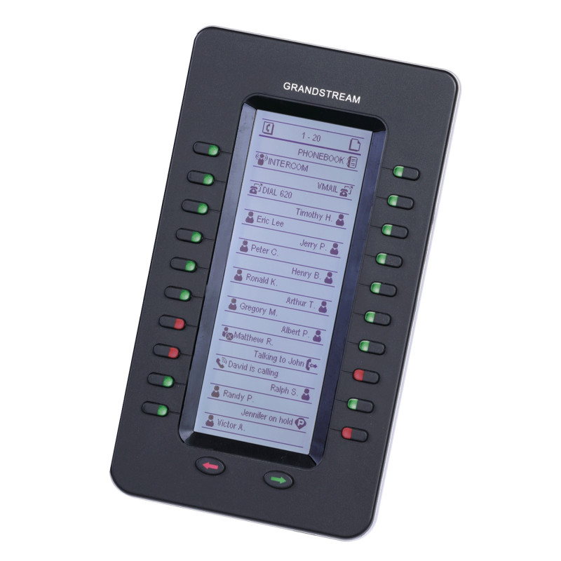 Grandstream GXP2200EXT, prídavný modul, LCD displej, 40 BLF tlačidiel (GXP2170, GXP2140, GXV3240)