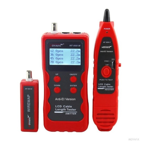 W-Star Tester káblov UTP WSNF868 detektor káblov, RJ45, RJ11, RJ12, BNC a USB