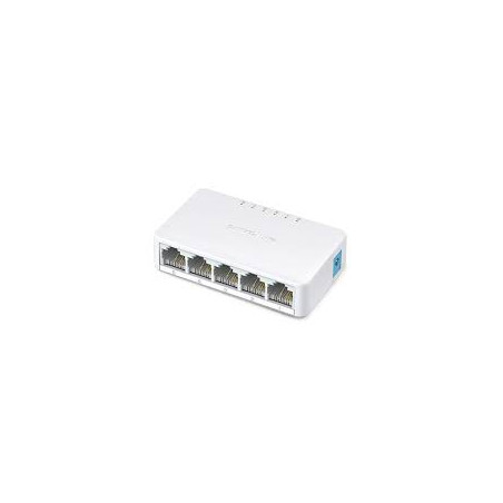 Mercusys MS105 5x10/100 mini desktop switch, plastic case