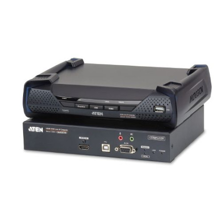 ATEN 4K HDMI KVM, OverNet, rack, USB, audio, RS-232