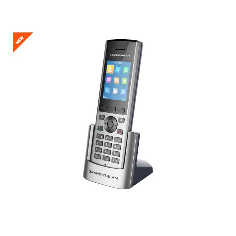Grandstream DP730 IP tel., 2,4'' bar. displ., 2SIP úč., video, BT, Micro USB, HAC,