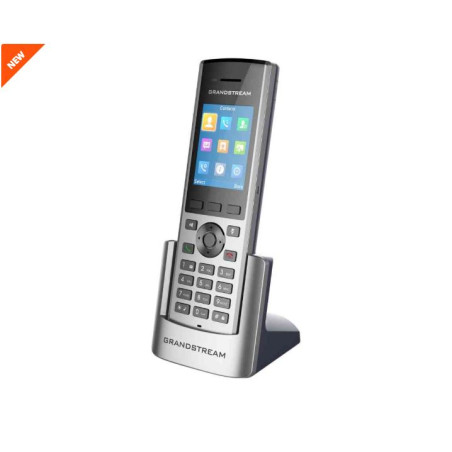 Grandstream DP730 IP tel., 2,4'' bar. displ., 2SIP úč., video, BT, Micro USB, HAC,
