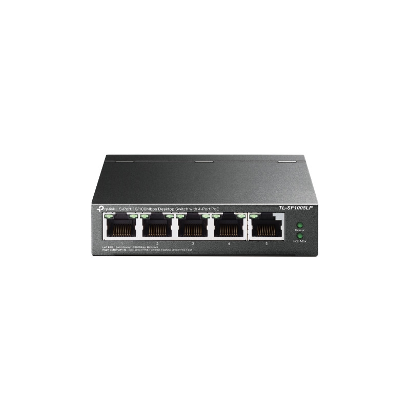 TP-Link TL-SF1005LP 5x10/100 (4xPOE) 41W Desktop Steel CCTV Switch
