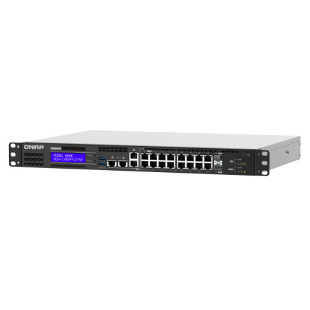 QNAP riadený switch QGD-1602P-C3758-16G (8x GbE PoE + 8x 2,5 GbE PoE + 2x 10GbE SFP+ / 16GB RAM)