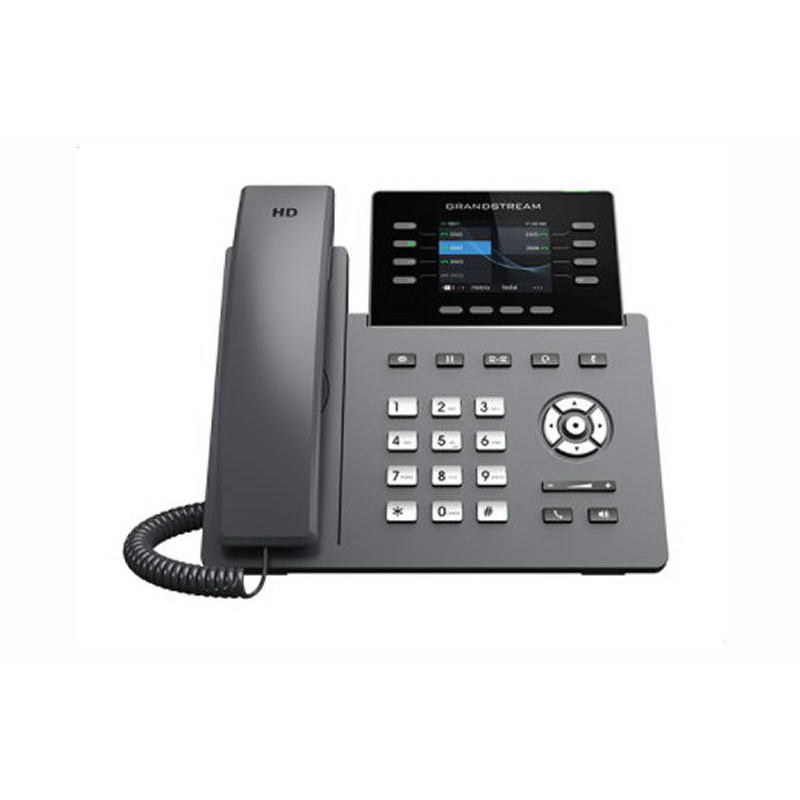 Grandstream GRP2624 SIP telefón, 2.8'' TFT bar. displej, 12 SIP účty, 4 pr. hr., 2x1Gb, WiFi, BT