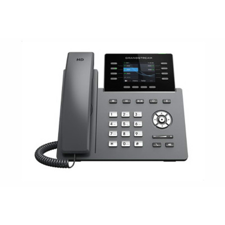 Grandstream GRP2624 SIP telefón, 2.8'' TFT bar. displej, 12 SIP účty, 4 pr. hr., 2x1Gb, WiFi, BT