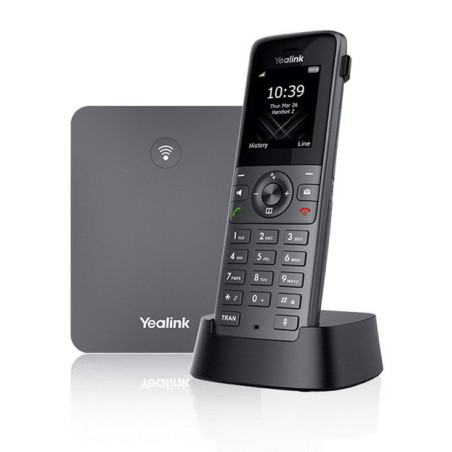Yealink W73P, IP DECT báza + rúčka, PoE, 1,8'' bar.disp., až 10 rúčok