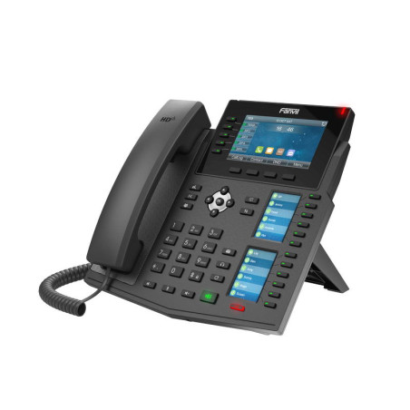 Fanvil X6U SIP telefón, 4.3'' bar. disp.+2 prid. disp., 20 SIP, 5link. hr., 60 DSS hr., BT, dual Gbit