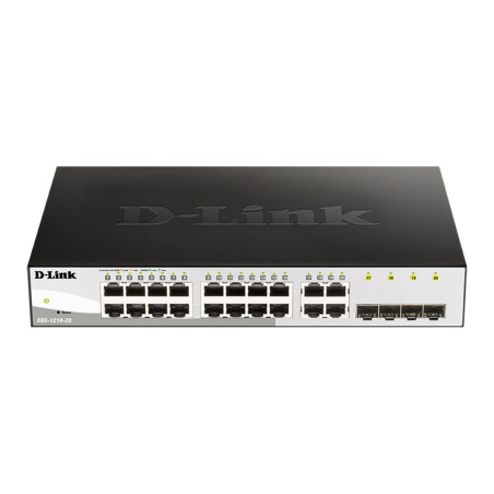 D-Link DGS-1210-20 L2/L3 Smart+ switch, 16x GbE, 4x RJ45/SFP, fanless
