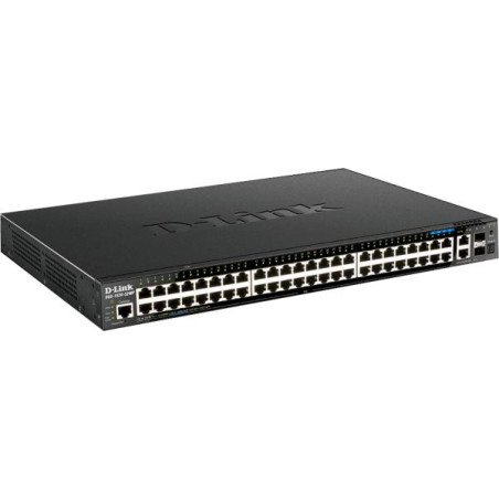 D-Link DGS-1520-52MP 44 portov GE PoE + 4 portov 2.5 GE PoE + 2 10 GE portov + 2 SFP+ Smart Mang. Sw.