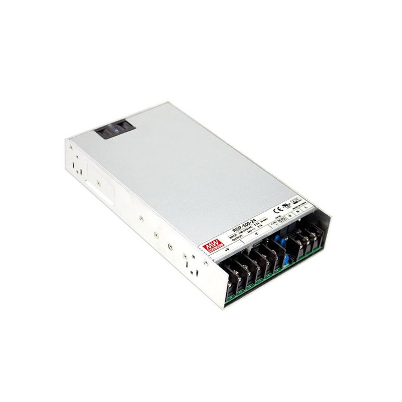 MEANWELL - RSP-320-24 - Priemyselný napájací spínaný zdroj uzavretý 24V (320W)