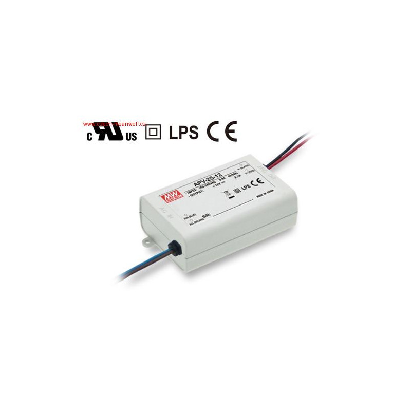 MEANWELL - APV-25-12 - napájací zdroj 12V 25W