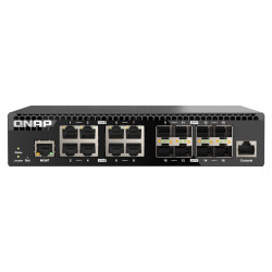 QNAP riadený switch QSW-M3216R-8S8T (8x 10GbE porty + 8x 10G SFP+ porty, polovičná šírka)
