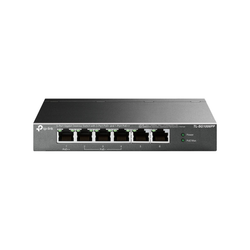 TP-Link TL-SG1006PP 2xGb nonPoE 3xPoE+ 1xPoE++