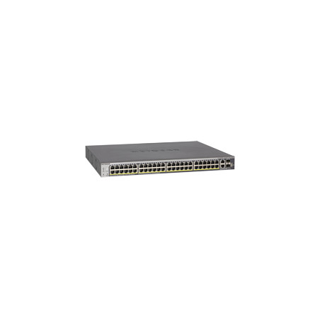 NETGEAR 48xGB PoE+ Smart Switch, 2 10G, 2 SFP, GS752TXP