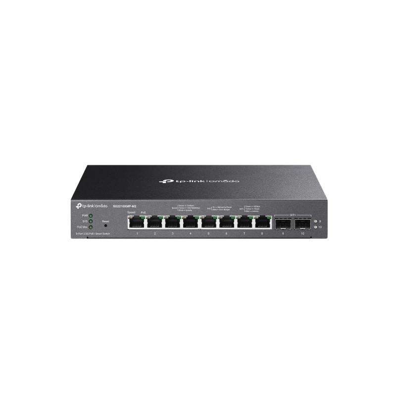 TP-Link SG2210XMP-M2 8x2.5G 2x10G SFP+ smart POE+