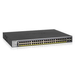 NETGEAR 48xGB PoE+ Smart Pro Switch, 4 SFP, GS752TP