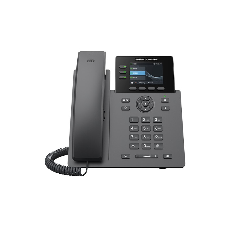 Grandstream GRP2611G SIP telefón, 3 účty, PoE, 12BLF kľúčov, gigabit port