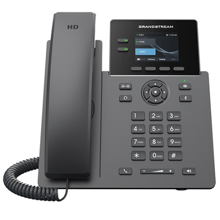 Grandstream GRP2610P SIP telefón, 2 linky, 8 VPK, farebný LCD, 2 SIP účty, PoE