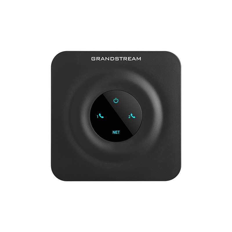 Grandstream HT802 V2 (ATA), 2x FXS, 2 SIP účty, 1x LAN, 3-cestná konf., auto-provisioning