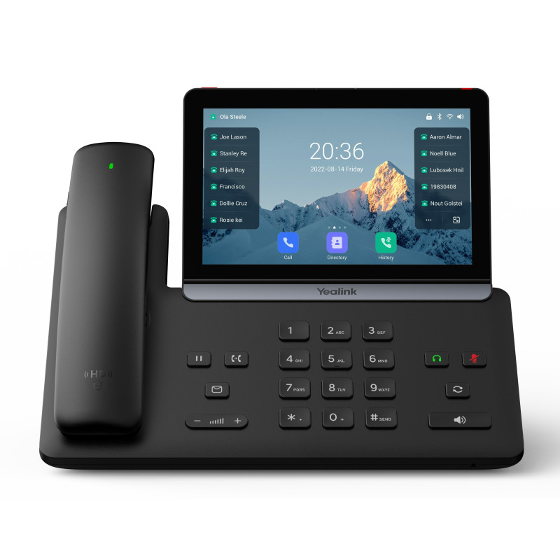 Yealink SIP-T88W Pro SIP telefón, PoE, 7'' bar. LCD, GigE, 16 SIP účtov, BT slúchadlo, Wi-Fi 6