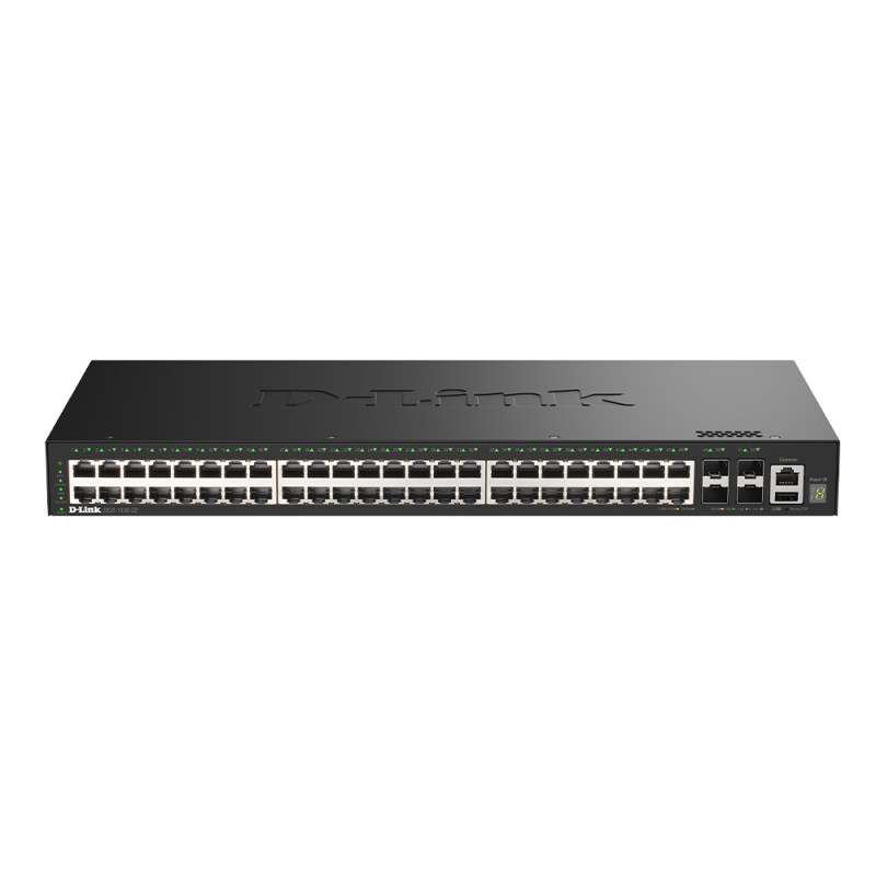 D-Link DGS-1530-52/E 48 Portov GE + 4 Porty 10G SFP+ Smart Managed Switch