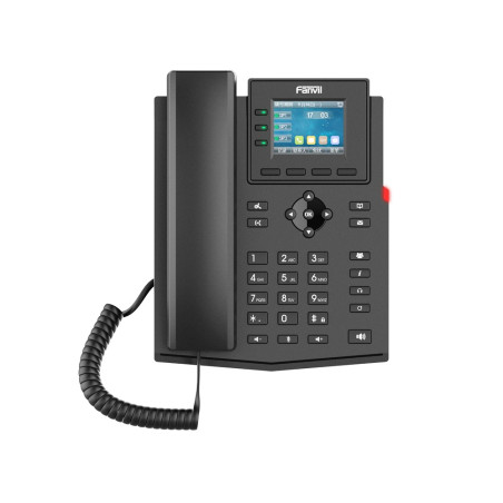 Fanvil X303-2, dvojvodičový IP telefón, 4 SIP účty, 2,4'' farebný displej, 3DSS