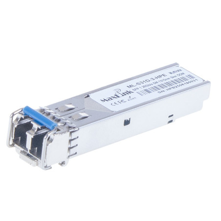 MaxLink 1.25G SFP optický modul HP, SM, 1310nm, 3km, 2x LC konektor, DDM, HPE kompatibilný
