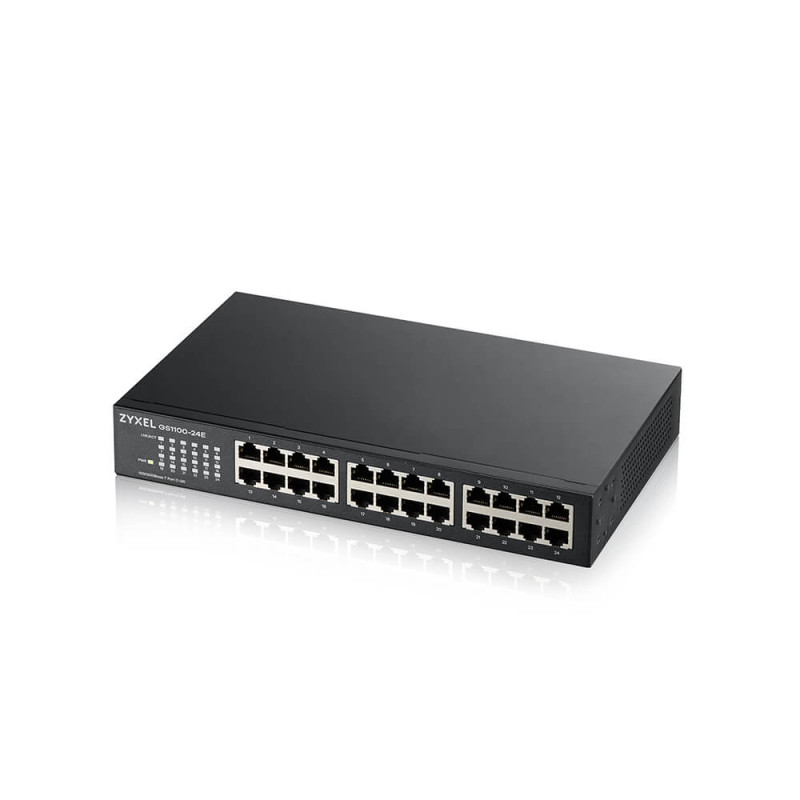 ZYXEL 24xGb fanless rack switch GS1100-24E v4
