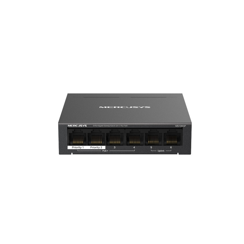 Mercusys MS106GP 6xGb desktop switch 4xPoE+