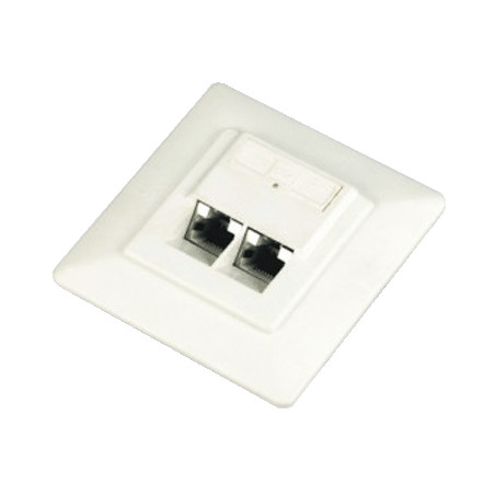 DATACOM UTP dvojzásuvka pod omietku 45 st.- Cat5e