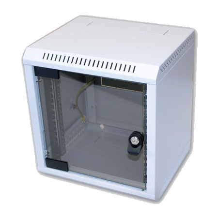 10'' rack jednodielny 6U/260 TRITON šedý dvere sklo