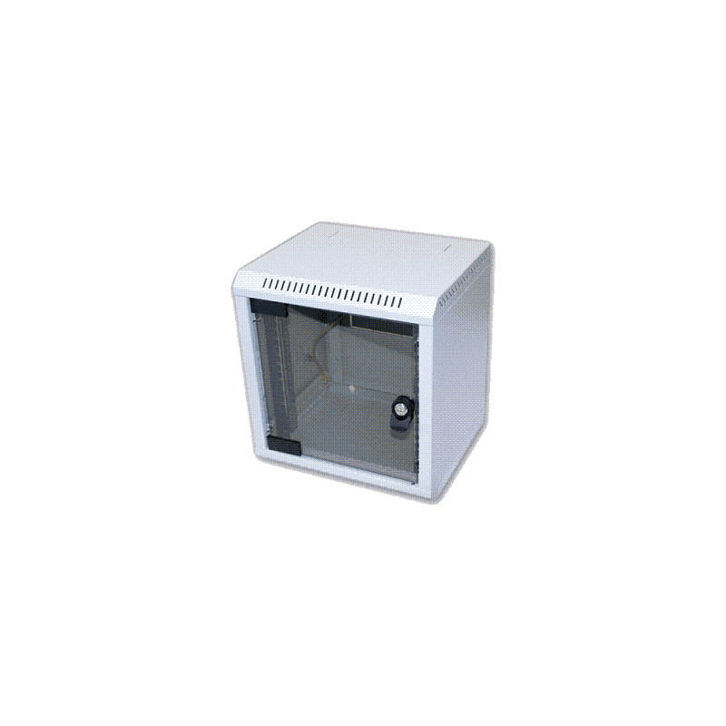 10'' rack jednodielny 9U/260 TRITON šedý dvere sklo