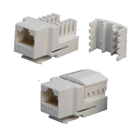 DATACOM Keystone UTP RJ45 Cat5E Dual MINI biely