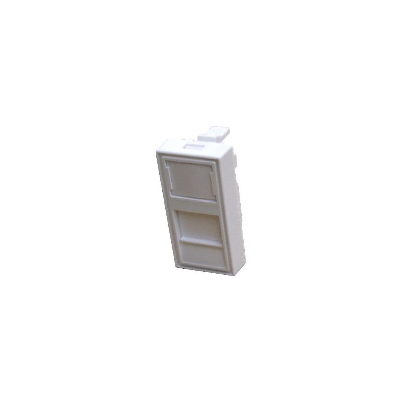 DATACOM Modul 45x22, 5mm do parapet. lišty s clonkou, biely