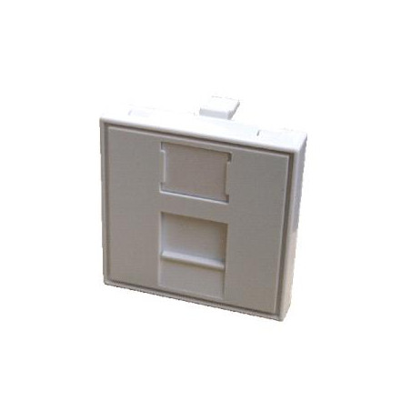 DATACOM Modul 45x45mm do parapetnej lišty s clonkou biely