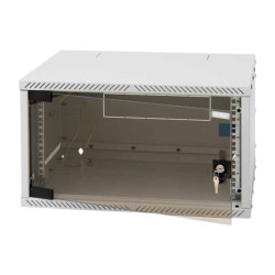 19''rozvádzač jednodielny 9U/400mm FLAT-PACK skl.dv.