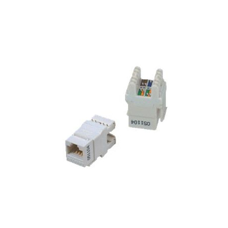 DATACOM UTP Keystone Cat6 biely Dual Slim zadný zárez