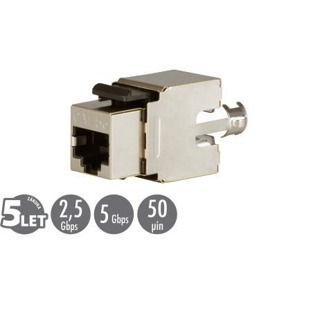 Zarezávací keystone Solarix CAT5E STP SXKJ-5E-STP-BK