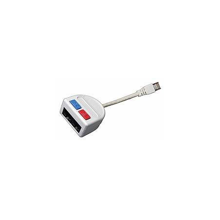 Rozdvojka počítač (10BaseT)/telefón 2 x RJ45