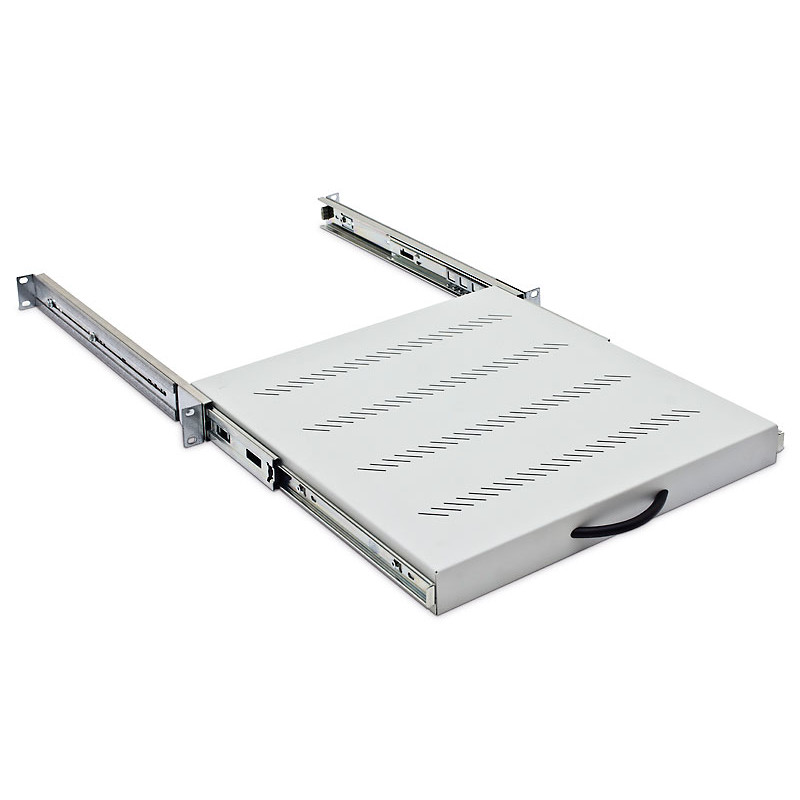 19'' výsuv.polica 450mm plnovýsuv, nosn.30kg čierna