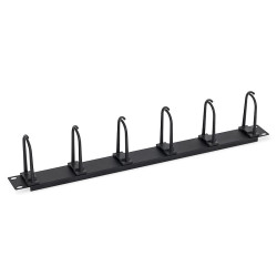19'' vyväzovací panel 1U, háčik 60x30mm zacvakávacie