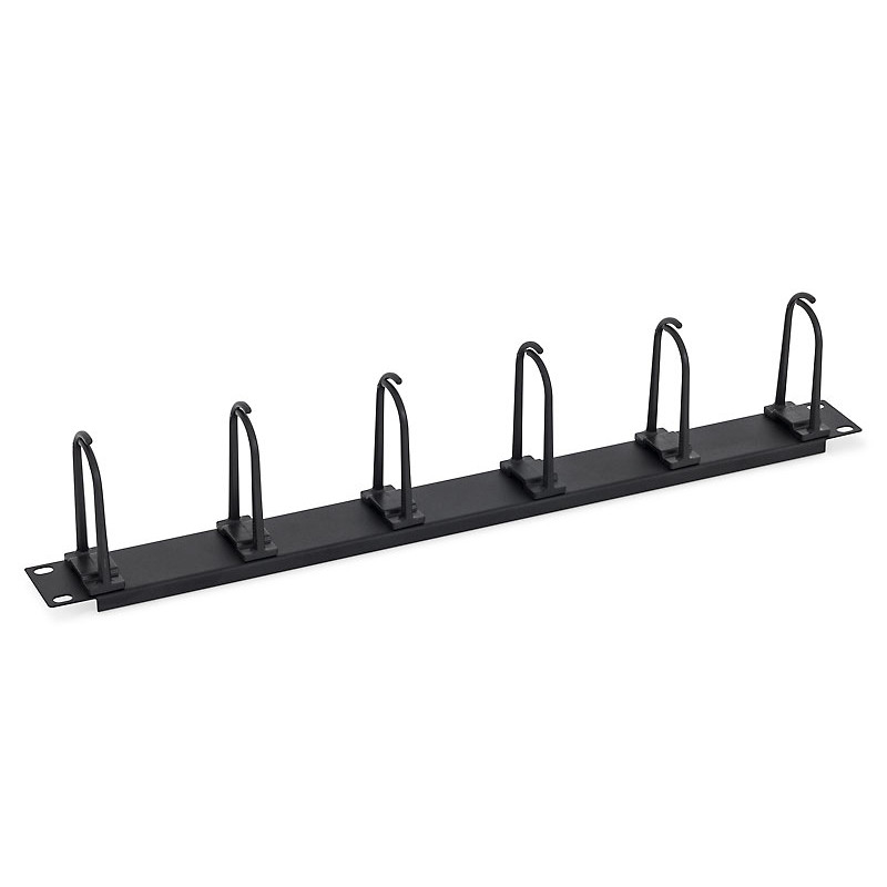 19'' vyväzovací panel 1U, háčik 60x30mm zacvakávacie