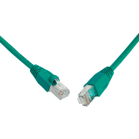 SOLARIX patch kábel CAT6 UTP PVC 0,5m zelený
