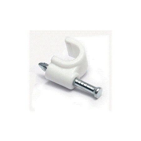 DATACOM Káblová príchytka (8mm) biela 100ks