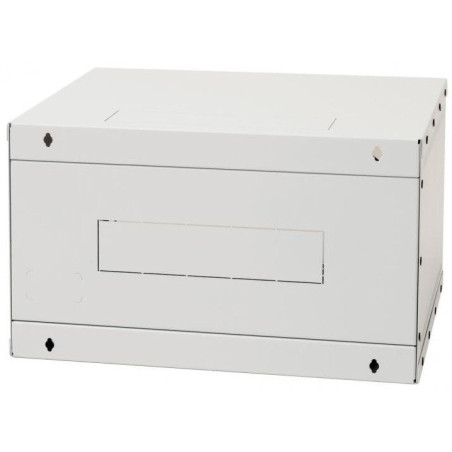 19''rozvádzač jednodiel.4U/400mm FLAT-PACK plech.dv.