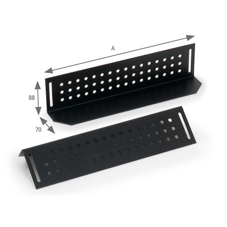 Nosné lyžiny pre rack hl.800mm (L-580mm)-pár sivé