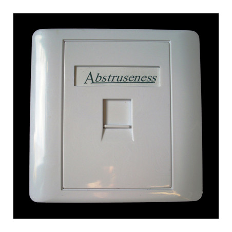 WALL plate SA s rámčekom pre 1keystone (80 x 80)