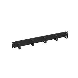 Vyväzovací panel 19'' 1U BK oceľový VP-01 VP-1-1-00-B